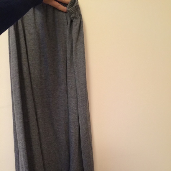 Cotton Grey Casual Skirt - Picture 2 of 5